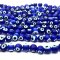 Millefiori Evil Eye Glass Beads  Round 10mm (36) Blue