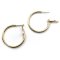 Ear Hoop Earrings 304 Stainless Steel 30x2mm - 1 Pair - Gold
