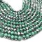Imperial Crystal Bead Rondelle 6x8mm (68) Half Silver Sea Green