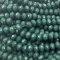 Imperial Crystal Bead Rondelle 6x8mm (68) Opaque Green Dark
