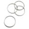 Surgical Stainless Steel 304  Beadable Rings 25x1mm (10) Dark Silver