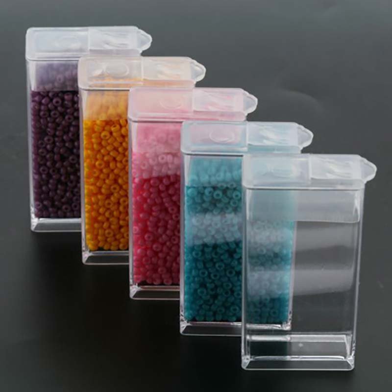 Storage Box Plastic Seed Beads 3ml (1) Flip Lid