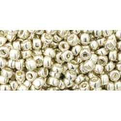 Japanese Toho Seed Beads Tube Round 8/0 Galvanized Aluminum TR-08-558