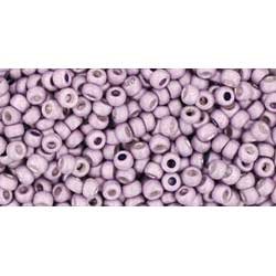 Japanese Toho Seed Beads Tube Round 11/0 Galvanized-Matte Lavender TR-11-554F