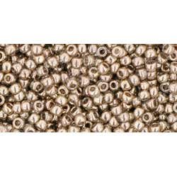 Japanese Toho Seed Beads Tube Round 11/0 Gold-Lustered Montana Blue TR-11-204