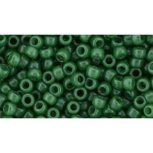 Japanese Toho Seed Beads Tube Round 8/0 HYBRID ColorTrends: Milky - Kale TR-08-YPS0028