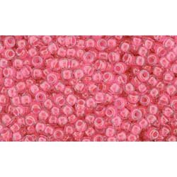 Japanese Toho Seed Beads Tube Round 11/0 Luminous Neon Pink TR-11-978