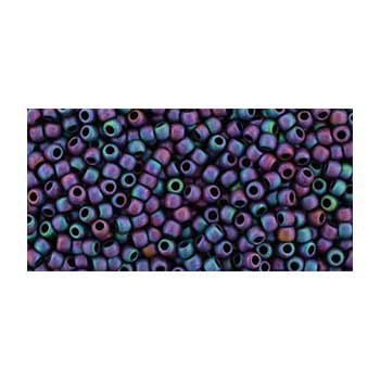 Japanese Toho Seed Beads Tube Round 11/0 Matte-Color Iris - Blue TR-11-705