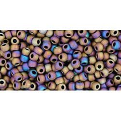 Japanese Toho Seed Beads Tube Round 11/0 Matte-Color Iris - Purple TR-11-615