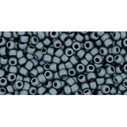 Japanese Toho Seed Beads Tube Round 11/0 Matte-Color Opaque Gray TR-11-611