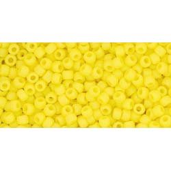 Japanese Toho Seed Beads Tube Round 11/0 Opaque-Frosted Dandelion TR-11-42F