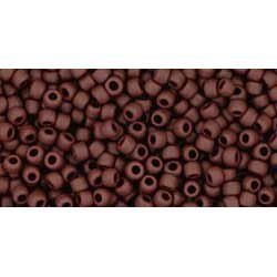 Japanese Toho Seed Beads Tube Round 11/0 Opaque-Frosted Oxblood TR-11-46F