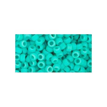 Japanese Toho Seed Beads Tube Round 8/0 Opaque-Frosted Turquoise TR-08-55F