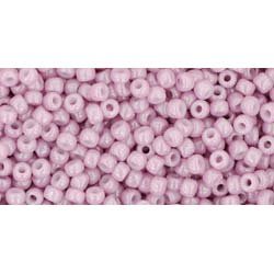 Japanese Toho Seed Beads Tube Round 11/0 Opaque-Lustered Pale Mauve TR-11-127