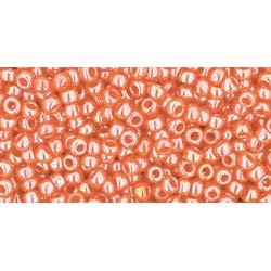 Japanese Toho Seed Beads Tube Round 11/0 Opaque-Lustered Pumpkin TR-11-129