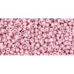 Japanese Toho Seed Beads Tube Round 15/0 Opaque-Pastel-Frosted Plumeria TR-15-765