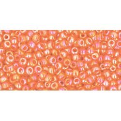 Japanese Toho Seed Beads Tube Round 11/0 Opaque-Rainbow Pumpkin TR-11-410