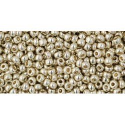 Japanese Toho Seed Beads Tube Round 11/0 PermaFinish - Galvanized Aluminum TR-11-PF558