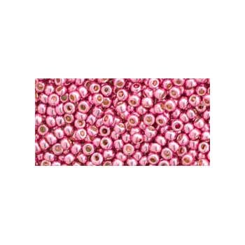 Japanese Toho Seed Beads Tube Round 11/0 PermaFinish - Galvanized Pink Lilac TR-11-PF553