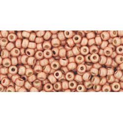 Japanese Toho Seed Beads Tube Round 11/0 PermaFinish - Matte Galvanized Saffron TR-11-PF562F