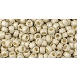 Japanese Toho Seed Beads Tube Round 8/0 PermaFinish - Matte Galvanized Aluminum TR-08-PF558F