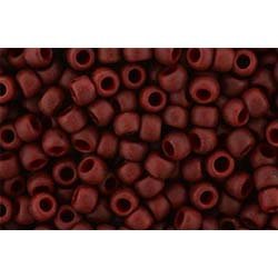 Japanese Toho Seed Beads Tube Round 8/0 Semi Glazed - Dk Red TR-08-2609F