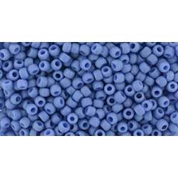 Japanese Toho Seed Beads Tube Round 11/0 Semi Glazed - Soft Blue TR-11-2606F