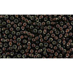 Japanese Toho Seed Beads Tube Round 11/0 Silver-Lined Root Beer TR-11-2205