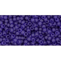 Japanese Toho Seed Beads Tube Round 11/0 Transparent-Frosted Cobalt TR-11-8DF