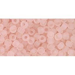 Japanese Toho Seed Beads Tube Round 8/0 Transparent-Frosted Rosaline TR-08-11F