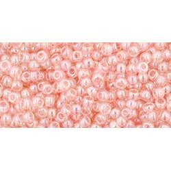 Japanese Toho Seed Beads Tube Round 11/0 Transparent-Lustered Rose TR-11-290