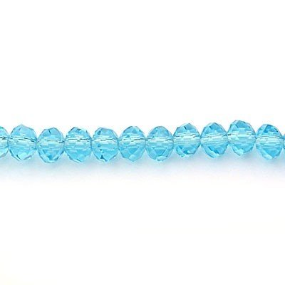 Imperial Crystal Bead Rondelle 4x6mm (85) Blue Aqua