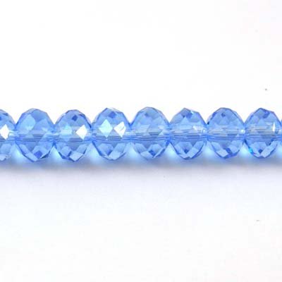 Imperial Crystal Bead Rondelle 8x10mm (70) Light Sapphire