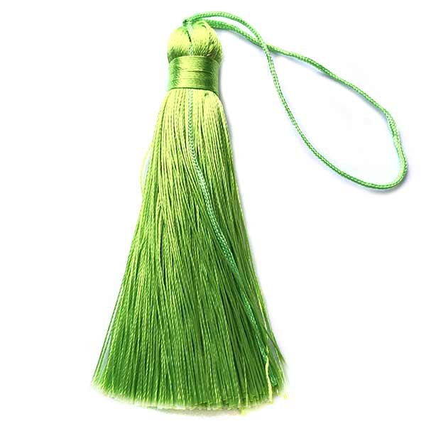 Tassels Polyester 80x12mm (1) Green Lime