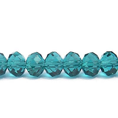 Imperial Crystal Bead Rondelle 3x4mm (130) Emerald Teal