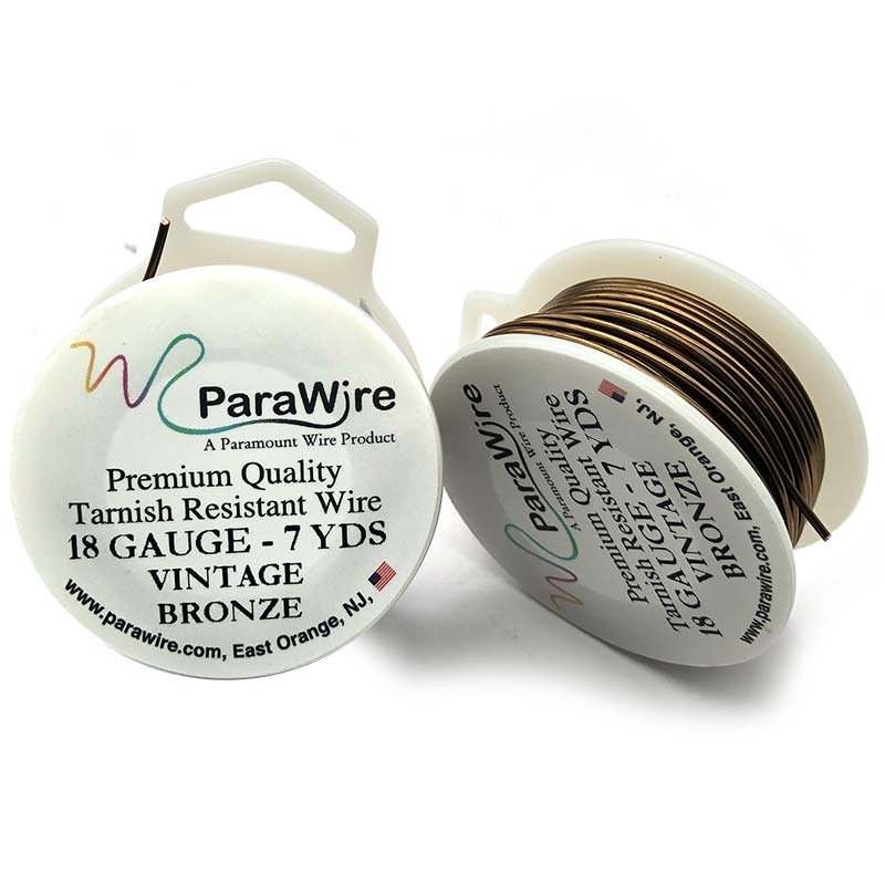 Wire, ParaWire™, antiqued copper, round, 26 gauge. Sold per 30