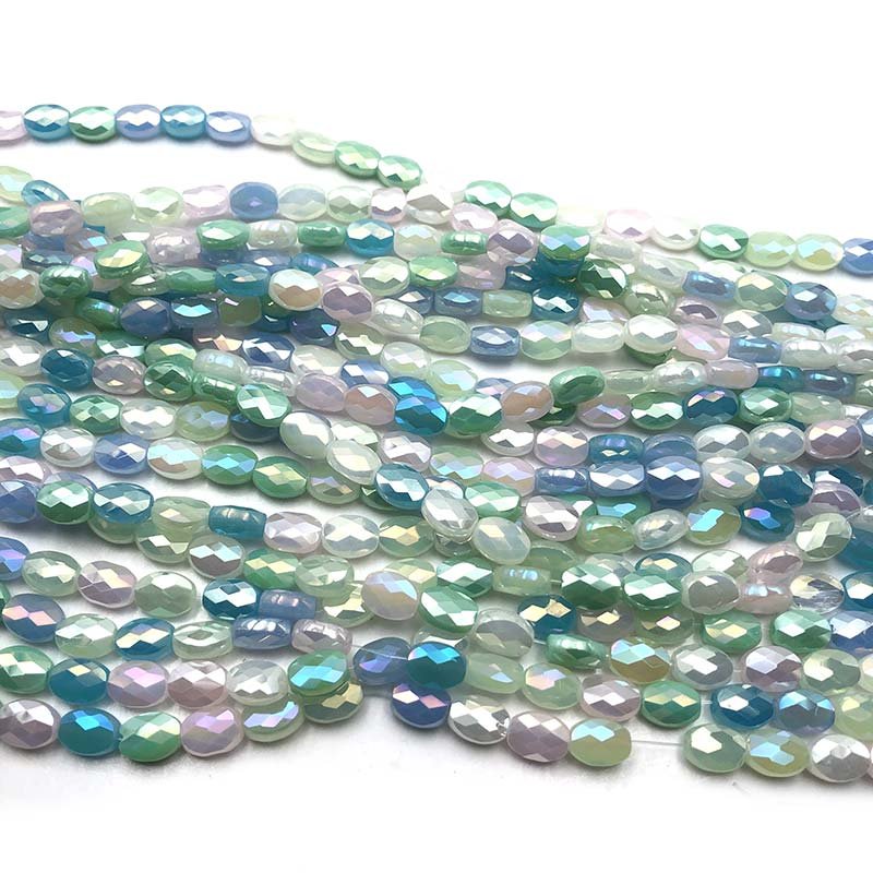 Imperial Crystal Bead Oval Facetted Small 8x6mm (34) Mix 02 Pastal