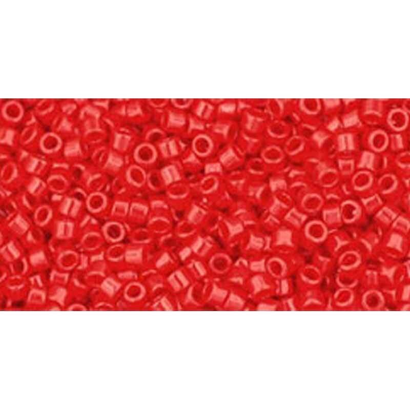 Japanese Toho Seed Beads Tube Treasure #1 11/0 Cylinder Opaque Cherry TT-01-45A