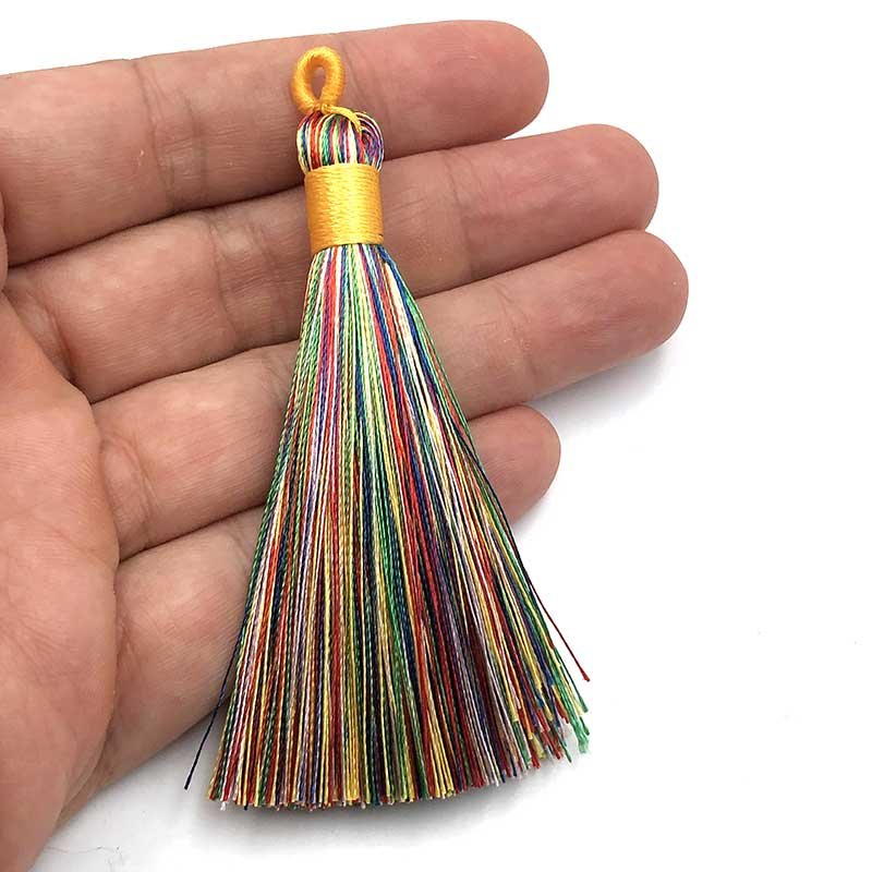 Tassels Polyester 80x9mm (1) Multi-Coloured