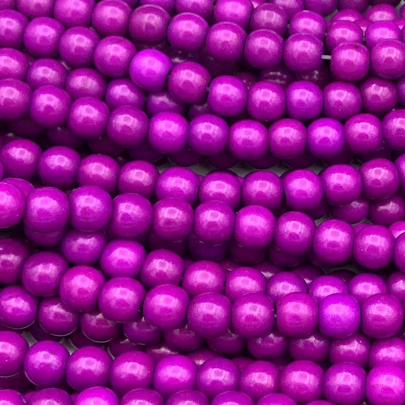 Howlite (Synthetic) Beads Round 6mm (65) Purple